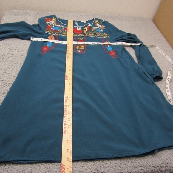 Jodifl Top Womens M Colorful cuff Sleeve Flower Roomy Retro Loose Relax fit - Picture 9 of 14